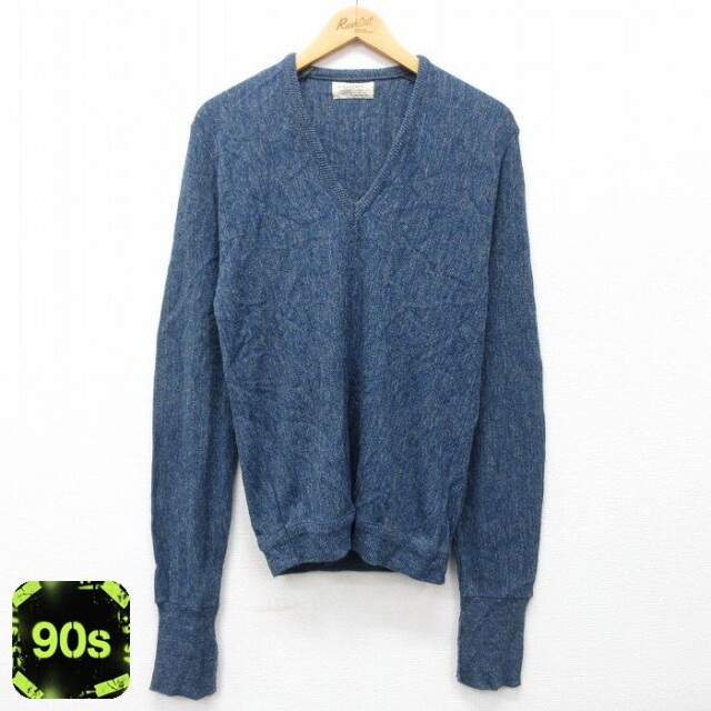 【50%OFF】アロー 90s 長袖セーター ネイビー S | 古着