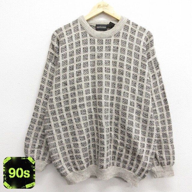 90s 長袖セーター ベージュ XL | 古着