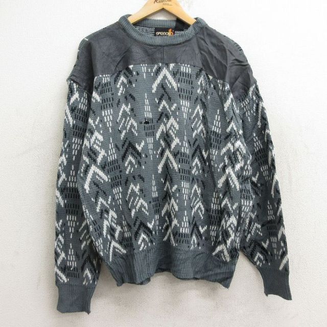 【50%OFF】90s 長袖セーター グレー L | 古着