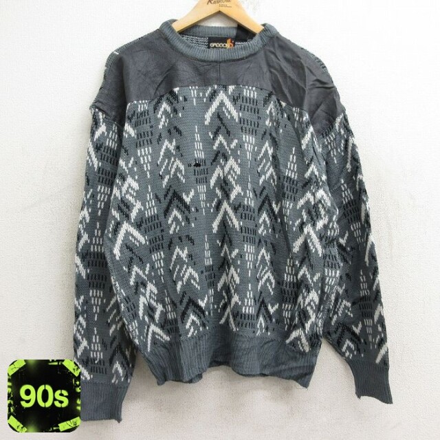 90s 長袖セーター グレー L | 古着