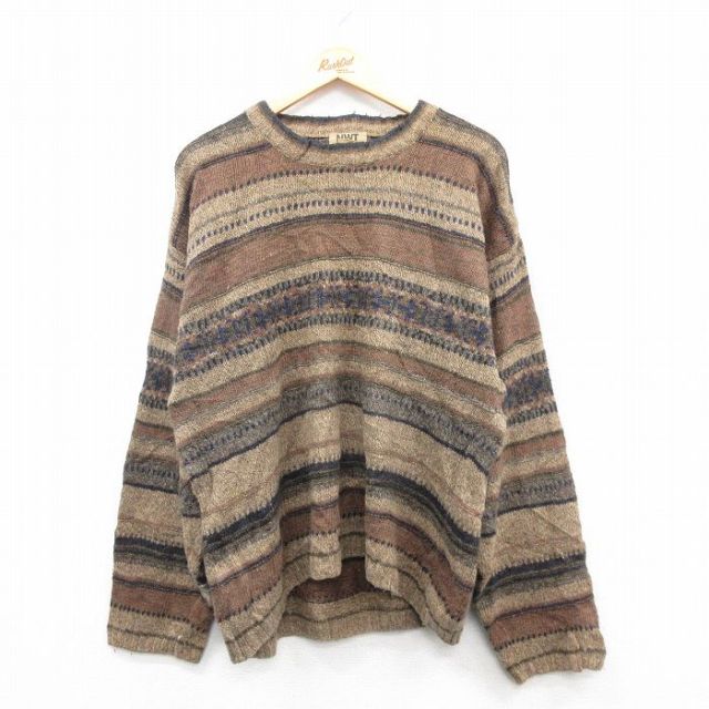【50%OFF】00s 長袖セーター ブラウン L | 古着
