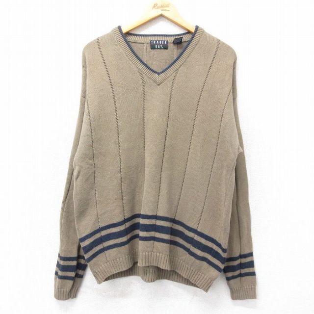 【50%OFF】90s 長袖セーター ベージュ L | 古着