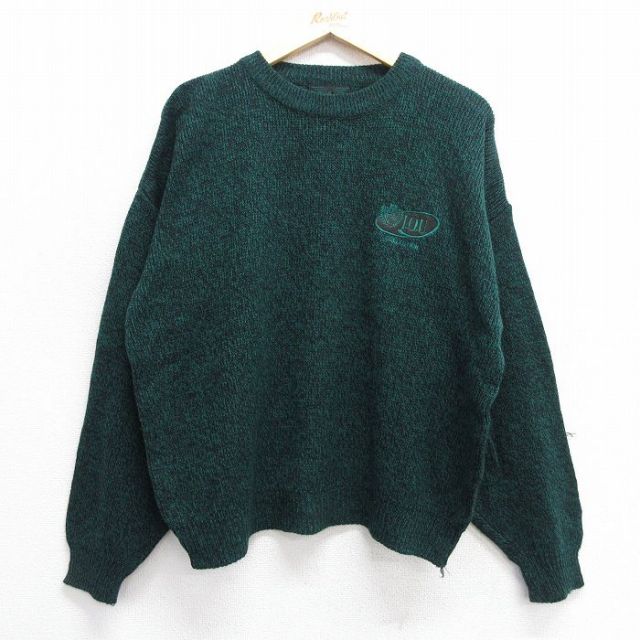 I.O.U. 90s 長袖セーター グリーン XL | 古着