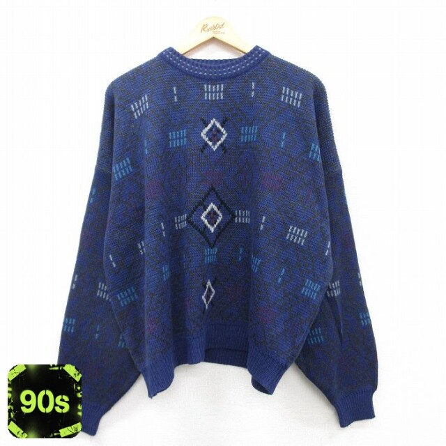 マックレガー 90s 長袖セーター ネイビー XL | 古着