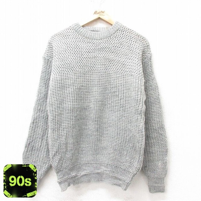 90s 長袖セーター グレー M | 古着