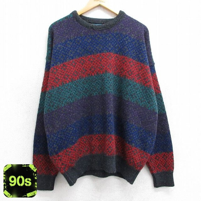 【50%OFF】ジャンセン 90s 長袖セーター グレー XL | 古着