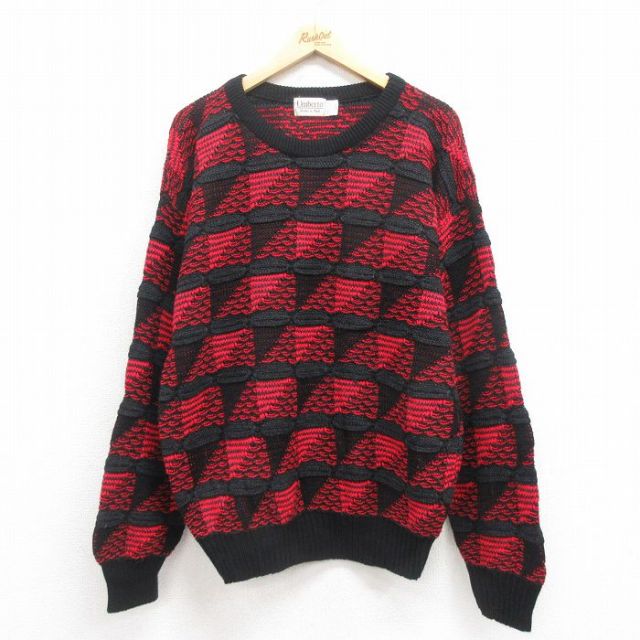 【50%OFF】90s 長袖セーター ブラック L | 古着