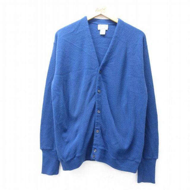古着 ビンテージ 70s ブルー 青 ロング カーディガン ガウン ネルシャツ 古着 ビンテージ 70s ブルー 青 ロング カーディガン ガウン
