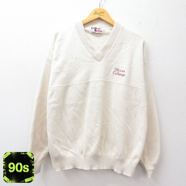 90s 長袖セーター オリベット ベージュ L | 古着