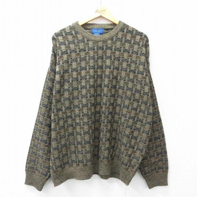 タウンクラフト 長袖セーター ブラウン XL | 古着