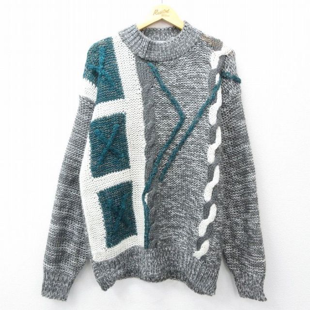 古着通販 XL☆古着 シアーズ 長袖 セーター メンズ 90年代 90s ハンド