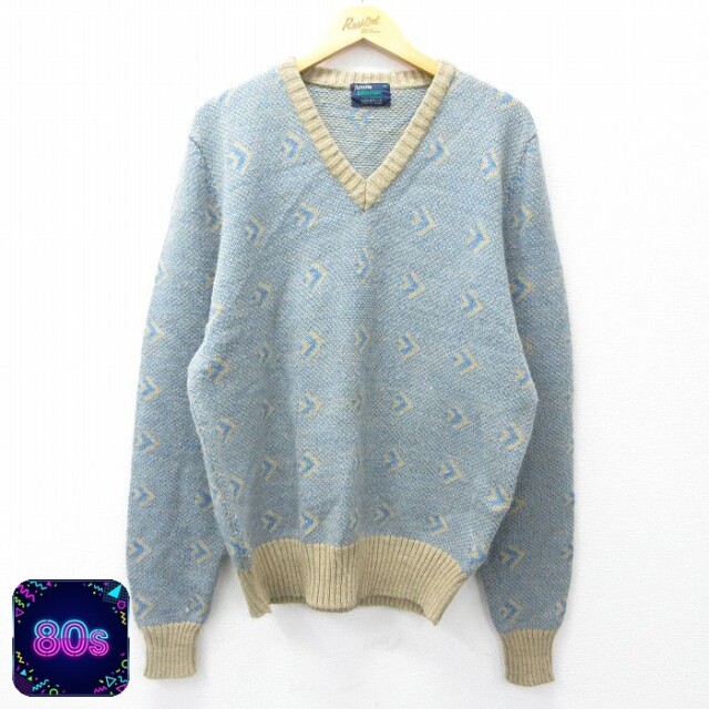 【50%OFF】アロー 80s 長袖セーター ベージュ L | 古着