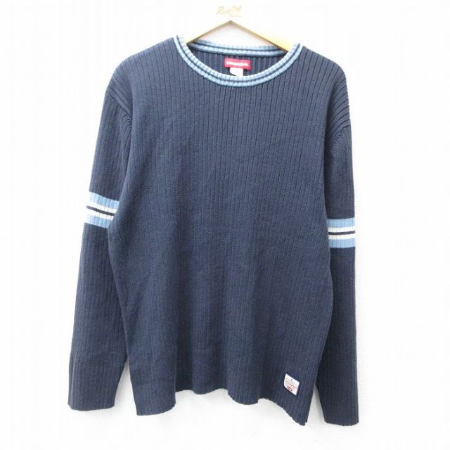 【50%OFF】ユニオンベイ 長袖セーター ネイビー L | 古着