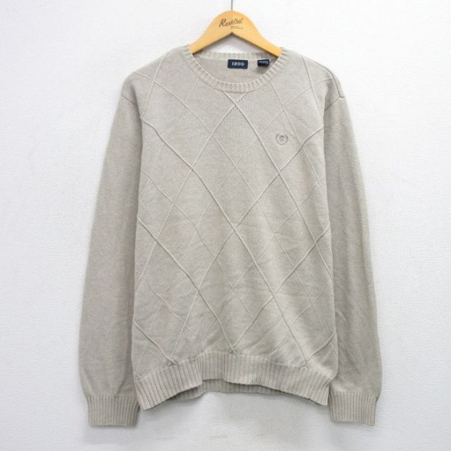 IZOD 長袖セーター カーキ XL | 古着