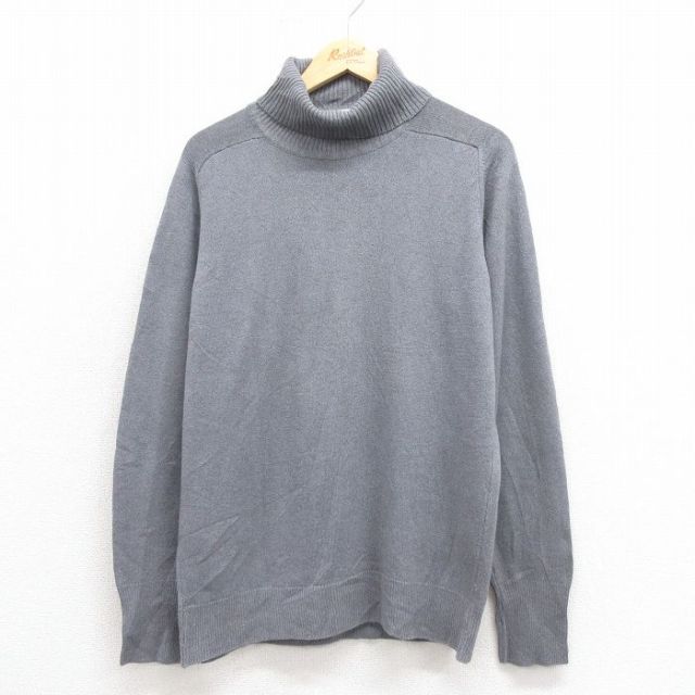 M★古着 オービス ORVIS 長袖 セーター メンズ 70年代 70s カシミア ラグラン タートルネック ハイネック USA製 グレー 【spe】 25sep30 中古 ニット トップス