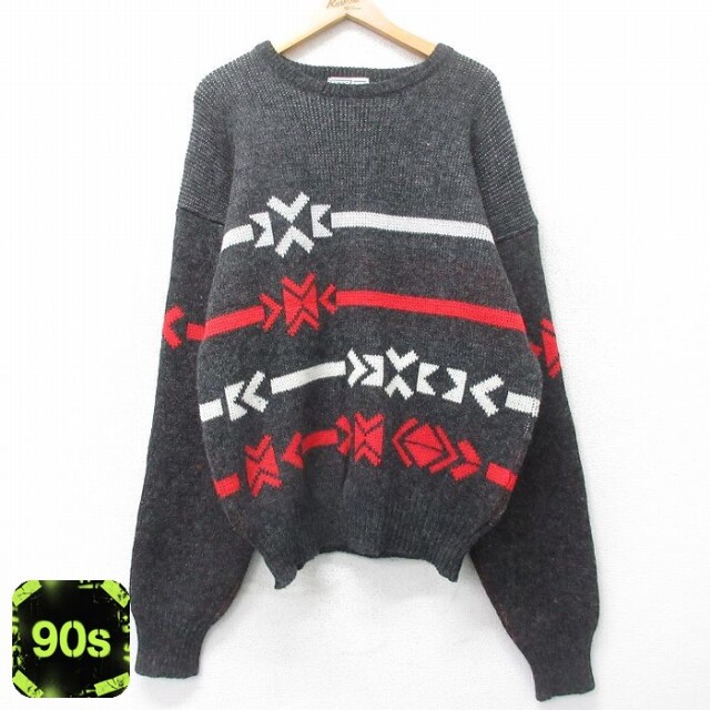 90s 長袖セーター グレー L | 古着