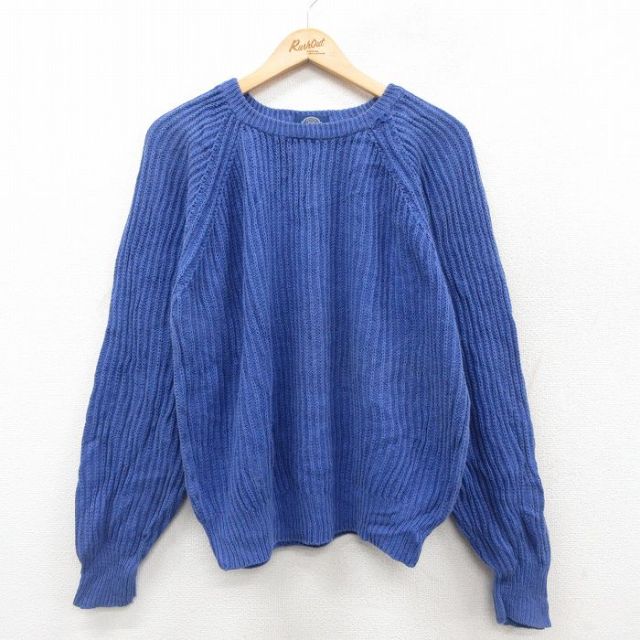 【50%OFF】ギャップ 90s ラグランセーター ネイビー L | 古着