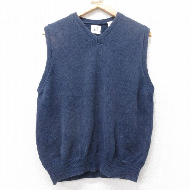 古着通販 L☆古着 ギャップ GAP ニット ベスト メンズ 00年代 00s