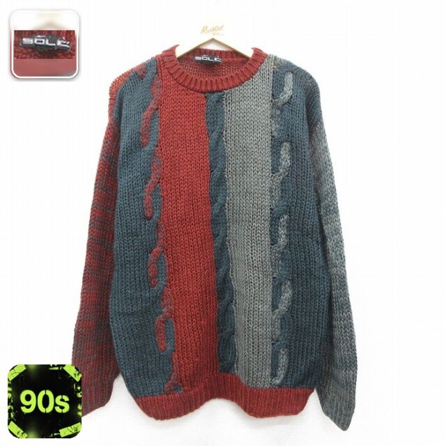 90s 長袖セーター グレー XL | 古着