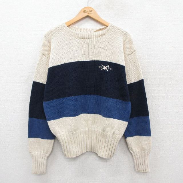 【50%OFF】ラルフローレン 90s セーター ワンポイント ネイビー L | 古着