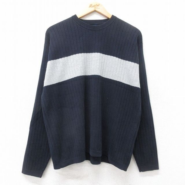 【50%OFF】ギャップ 00s 長袖セーター ネイビー L | 古着