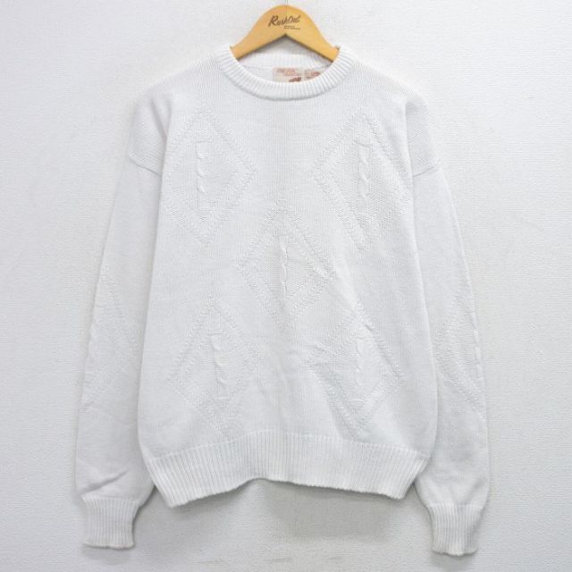 【50%OFF】ザフォックスコレクション 90s 長袖セーター ホワイト L | 古着