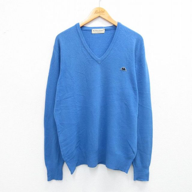 【50%OFF】カッパ 90s 長袖セーター ネイビー L | 古着