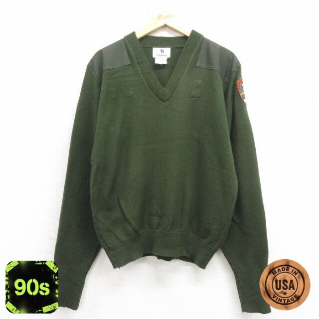 ナショナルパーク 90s 長袖セーター グリーン M | 古着