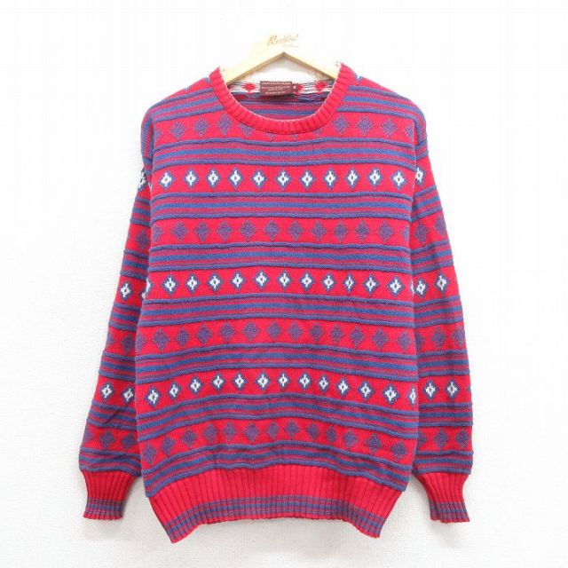 【50%OFF】ラルフローレン 80s 長袖セーター レッド M | 古着