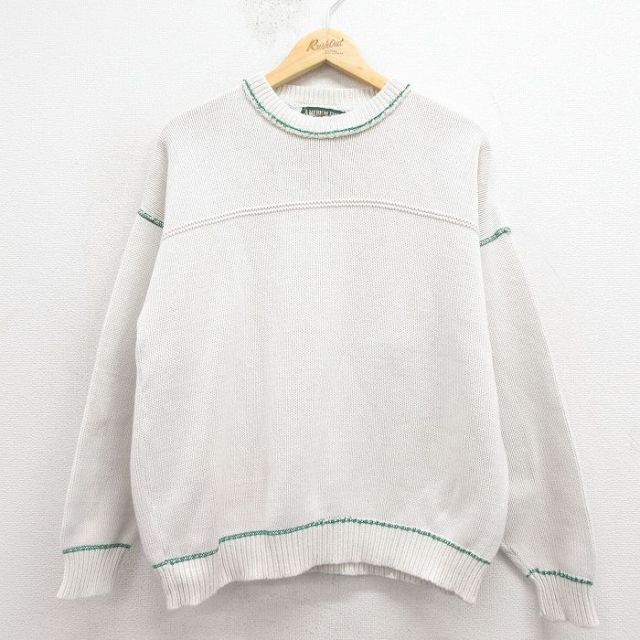 【50%OFF】アメリカンイーグル 90s 長袖セーター ホワイト L | 古着