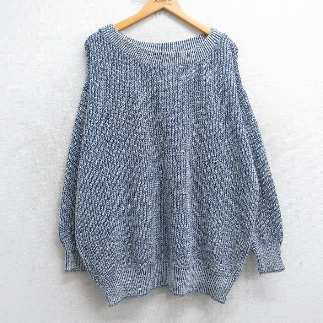 【50%OFF】エアロポステール 90s 長袖セーター ネイビー XL | 古着