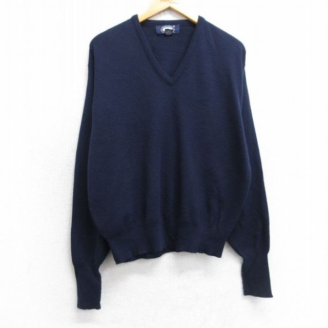 【50%OFF】90s 長袖セーター ネイビー L | 古着