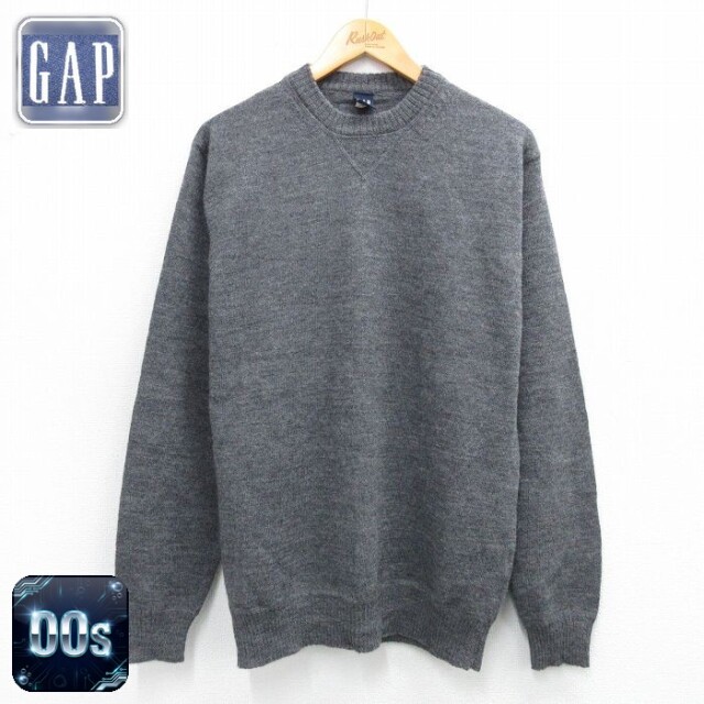 【50%OFF】ギャップ 00s 長袖セーター グレー M | 古着