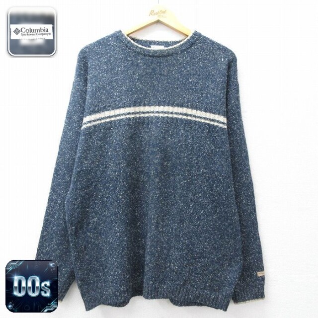 【50%OFF】コロンビア 00s 長袖セーター ネイビー L | 古着