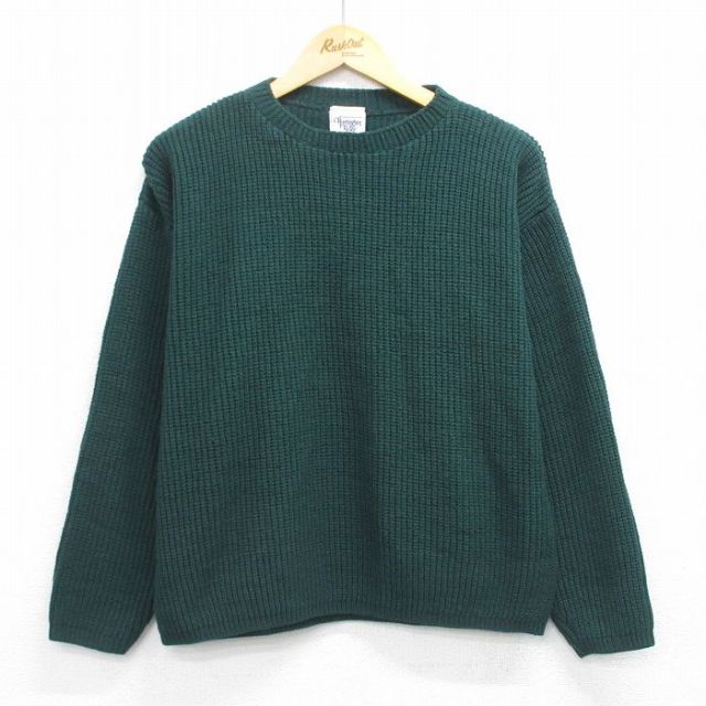 【50%OFF】90s 長袖セーター グリーン L | 古着