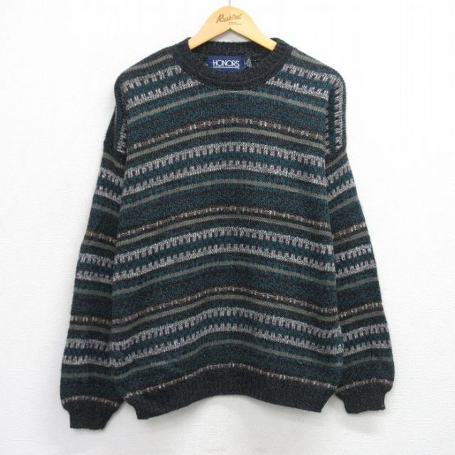 【50%OFF】90s 長袖セーター ブラック L | 古着
