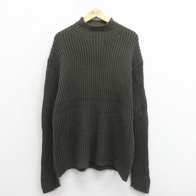 【50%OFF】ギャップ 00s 長袖セーター モックネック グリーン L | 古着