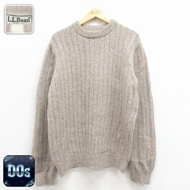 【50%OFF】エルエルビーン 00s 長袖セーター ベージュ L | 古着