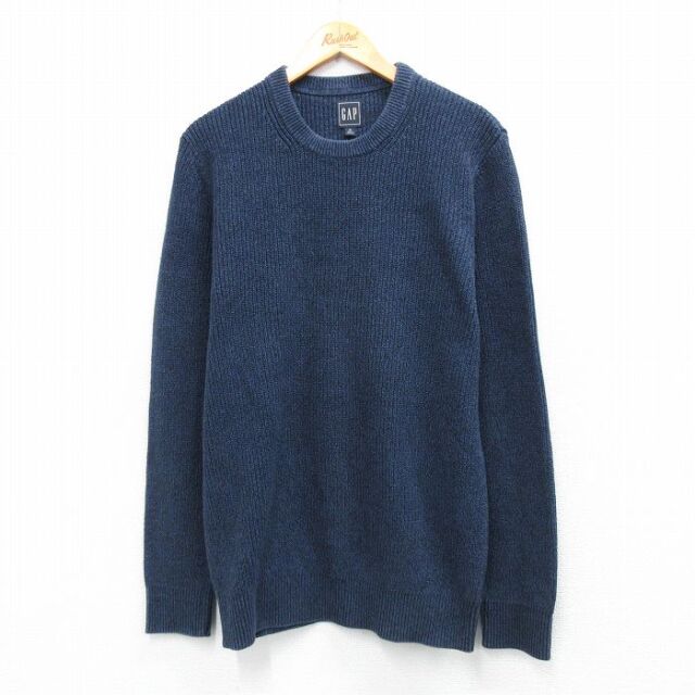 【50%OFF】ギャップ 00s 長袖セーター ネイビー M | 古着