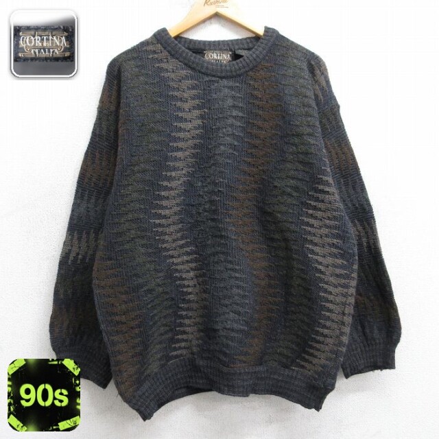 90s 長袖セーター グレー M | 古着
