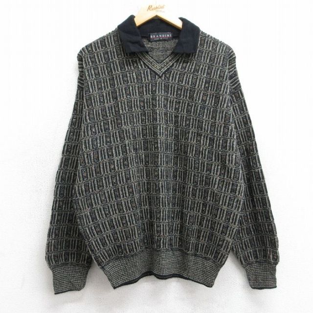 90s 長袖セーター ベージュ M | 古着