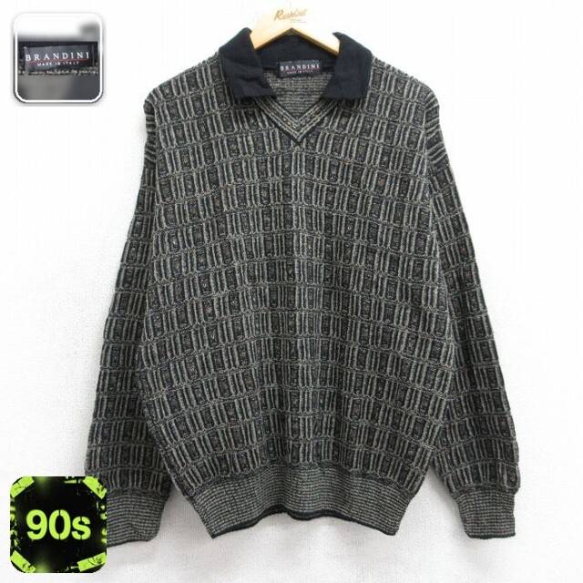 【50%OFF】90s 長袖セーター ベージュ M | 古着