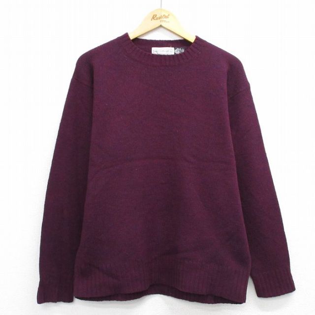 【20%OFF】ギャップ 80s 長袖セーター バーガンディ L | 古着