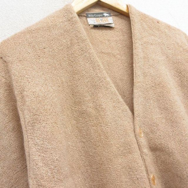古着通販 L☆古着 REVERE 長袖 ニット カーディガン メンズ 70年代 70s