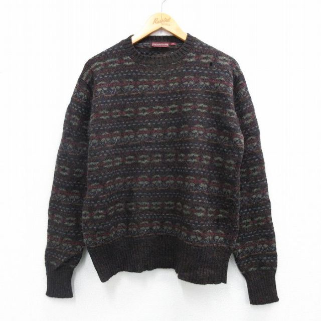 【20%OFF】ラルフローレン 90s 長袖セーター フェアアイル ブラウン L | 古着