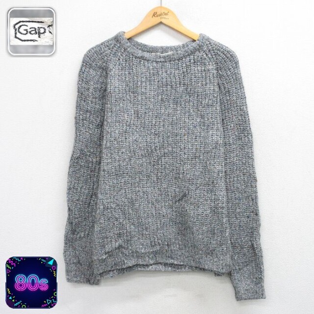【50%OFF】ギャップ 80s ラグランセーター グレー XL | 古着
