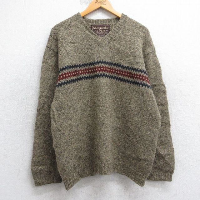 【20%OFF】アバクロンビー 90s 長袖セーター ベージュ L | 古着