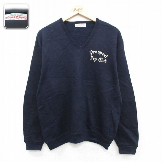 prospect pep club 長袖セーター ネイビー L | 古着
