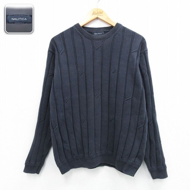 ノーティカ 長袖セーター ネイビー L | 古着