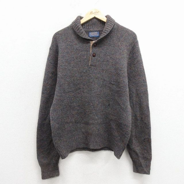 ペンドルトン 80s 長袖セーター ベージュ M | 古着